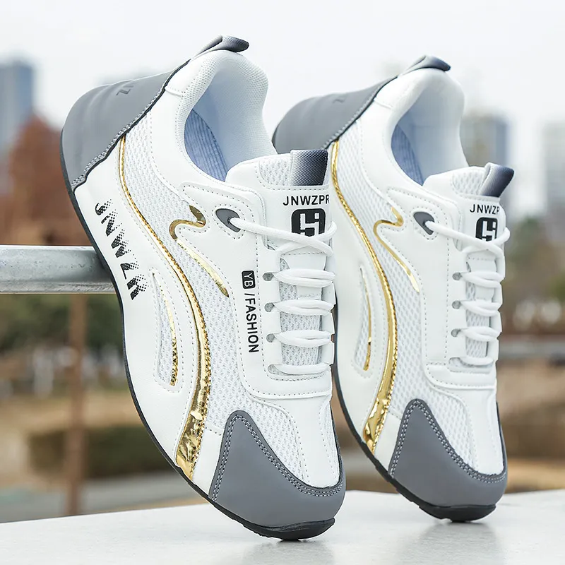 Men's Casual Leather Sneakers - Torre New Sports Style - Autumn Fashion TikTok Trending Shoes thumbnail 7