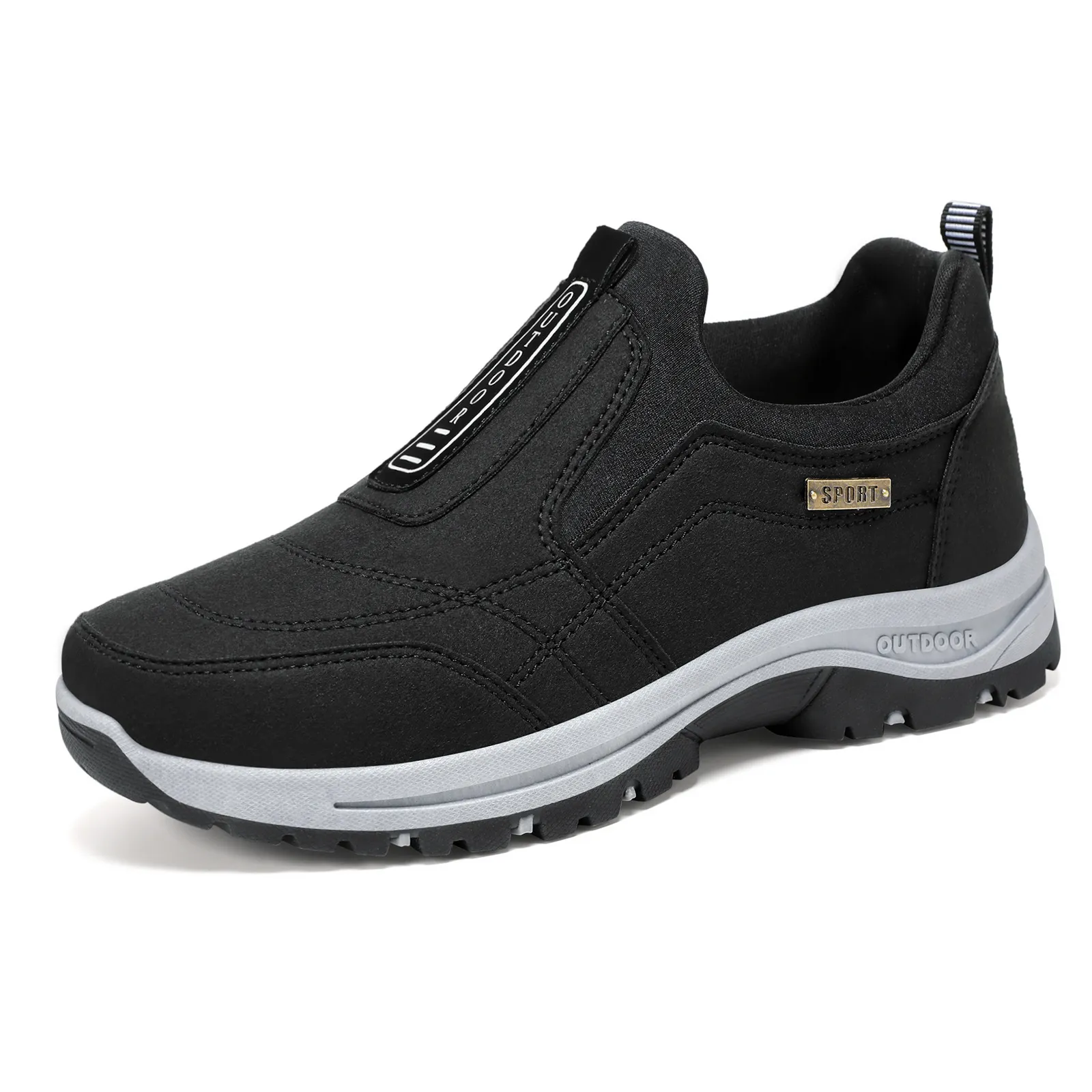 Men's Walking Shoes Spring Large Size Outdoor Hiking Sneakers Thick-Soled Casual Slip-On Cross-Border Dropshipping thumbnail 10