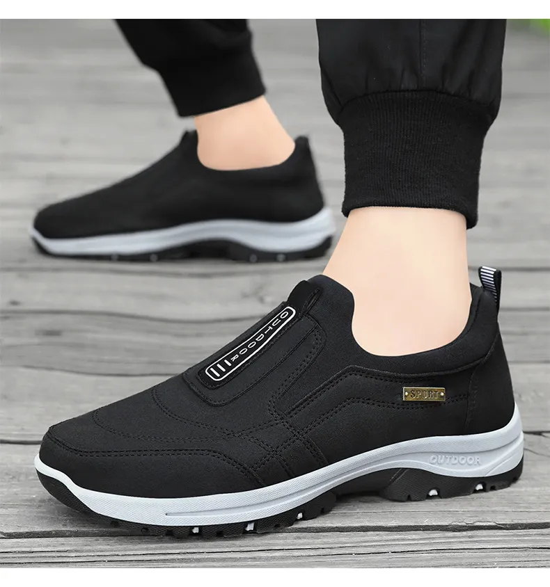 Men's Walking Shoes Spring Large Size Outdoor Hiking Sneakers Thick-Soled Casual Slip-On Cross-Border Dropshipping showcase 10