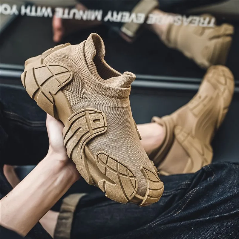 Men's Slip-On Sock Sneakers - Breathable Casual Shoes for Spring/Summer 2026 - Soft Sole, Large Size Dad Shoes for Comfort showcase 10
