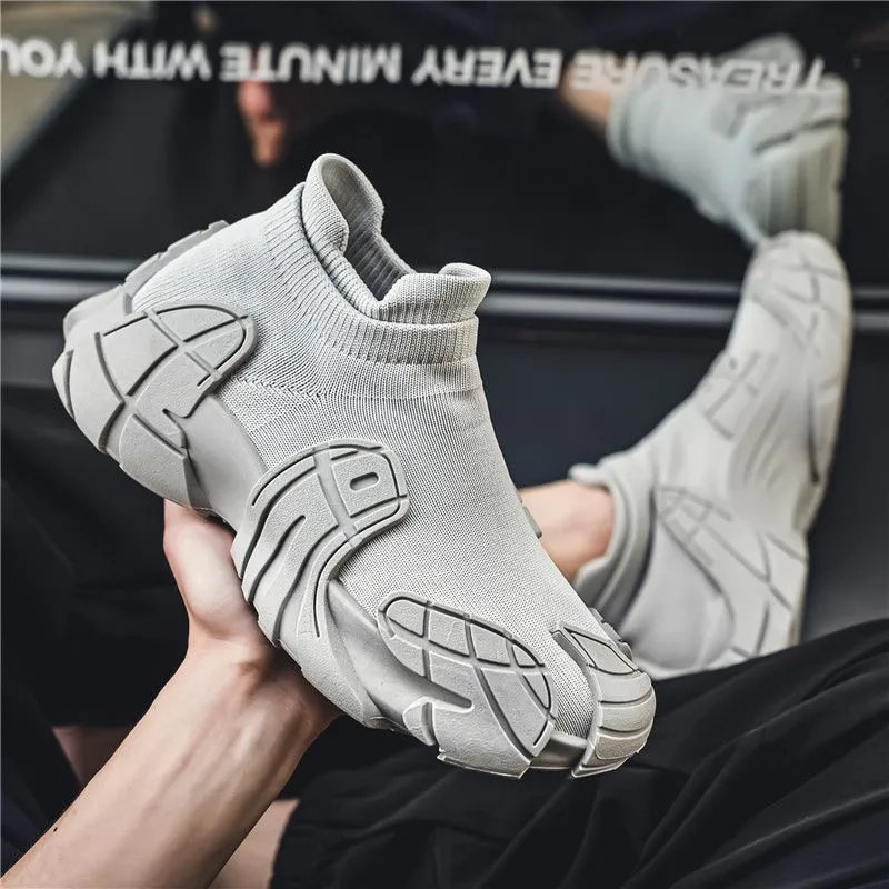 Men's Slip-On Sock Sneakers - Breathable Casual Shoes for Spring/Summer 2026 - Soft Sole, Large Size Dad Shoes for Comfort showcase 8