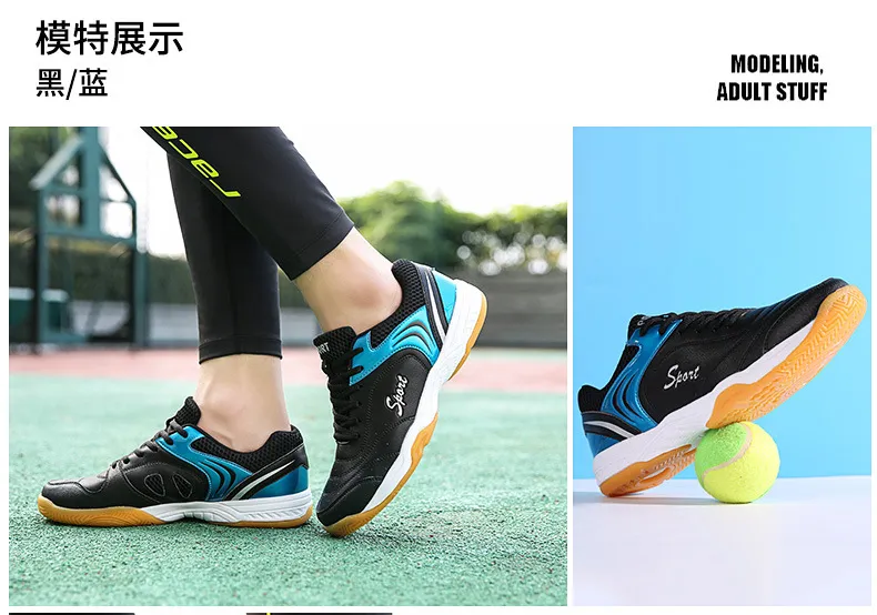 Men's & Women's Badminton Shoes - Lightweight Outdoor Sports Sneakers - Versatile Running Shoes for Casual Wear - Large Size Available - 2024 Collection showcase 3