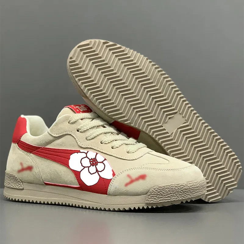 Men's Summer Breathable Sneakers - Trendy Light Luxury Low-Top Fashion Casual Retro Versatile Shoes for Everyday Wear thumbnail 5