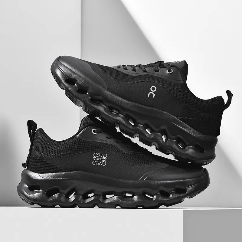 Men's Breathable Mesh Running Shoes - Lightweight Thick Sole Sports Sneakers for Jogging, Travel, and Outdoor Activities - Plus Sizes Available thumbnail 1