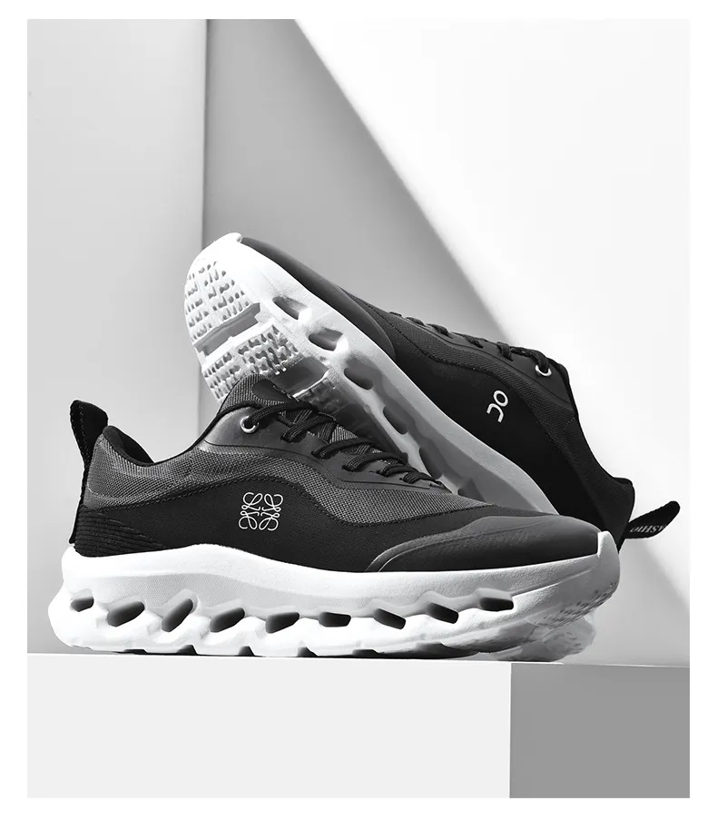 Men's Breathable Mesh Running Shoes - Lightweight Thick Sole Sports Sneakers for Jogging, Travel, and Outdoor Activities - Plus Sizes Available showcase 14