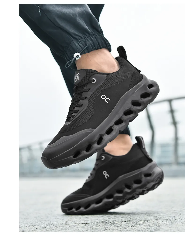 Men's Breathable Mesh Running Shoes - Lightweight Thick Sole Sports Sneakers for Jogging, Travel, and Outdoor Activities - Plus Sizes Available showcase 16
