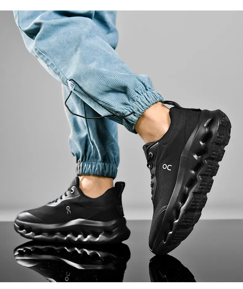 Men's Breathable Mesh Running Shoes - Lightweight Thick Sole Sports Sneakers for Jogging, Travel, and Outdoor Activities - Plus Sizes Available showcase 18