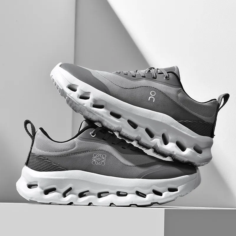 Men's Breathable Mesh Running Shoes - Lightweight Thick Sole Sports Sneakers for Jogging, Travel, and Outdoor Activities - Plus Sizes Available thumbnail 6