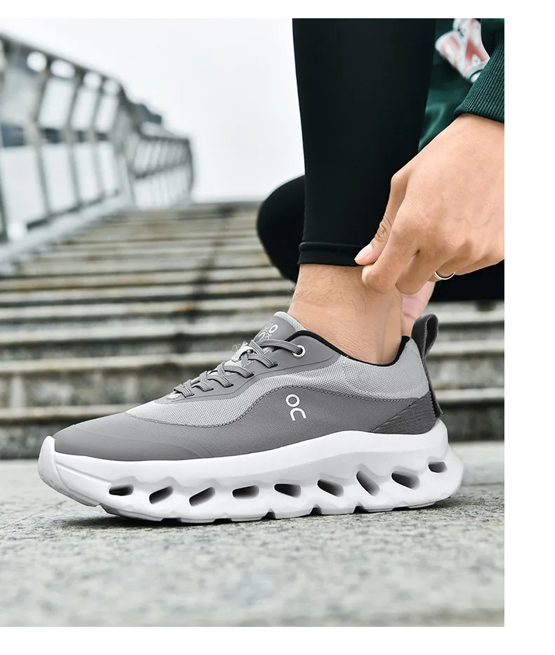 Men's Breathable Mesh Running Shoes - Lightweight Thick Sole Sports Sneakers for Jogging, Travel, and Outdoor Activities - Plus Sizes Available showcase 20