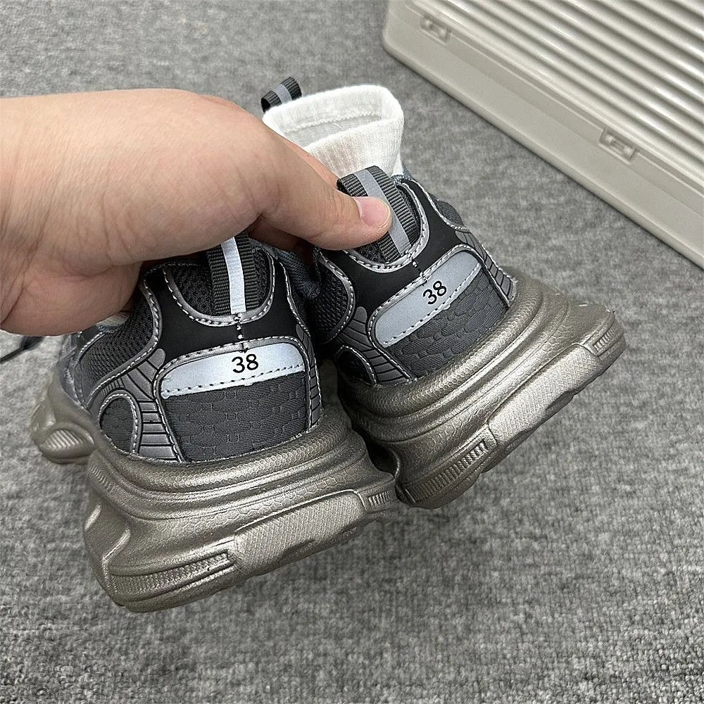 Men's and Women's Fashion Sneakers - 2025 New Summer Style, Versatile Thick Sole, Korean Style, Casual Couple Shoes, Height Increasing Daddy Sneakers showcase 7