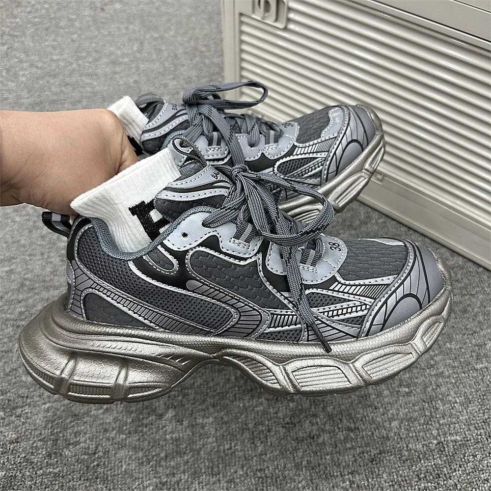Men's and Women's Fashion Sneakers - 2025 New Summer Style, Versatile Thick Sole, Korean Style, Casual Couple Shoes, Height Increasing Daddy Sneakers showcase 6