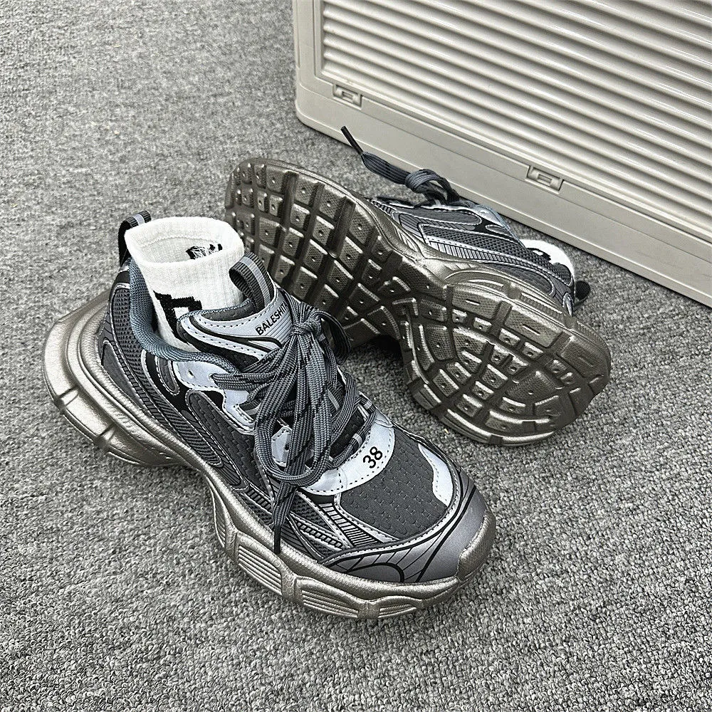 Men's and Women's Fashion Sneakers - 2025 New Summer Style, Versatile Thick Sole, Korean Style, Casual Couple Shoes, Height Increasing Daddy Sneakers showcase 5