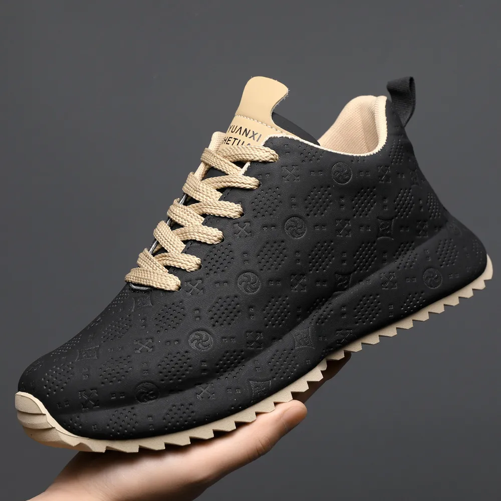 Men's Casual Sports Running Shoes - High-End Trendy Lace-Up Fashion Sneakers for Autumn Winter - Personalized Dad Shoes thumbnail 3
