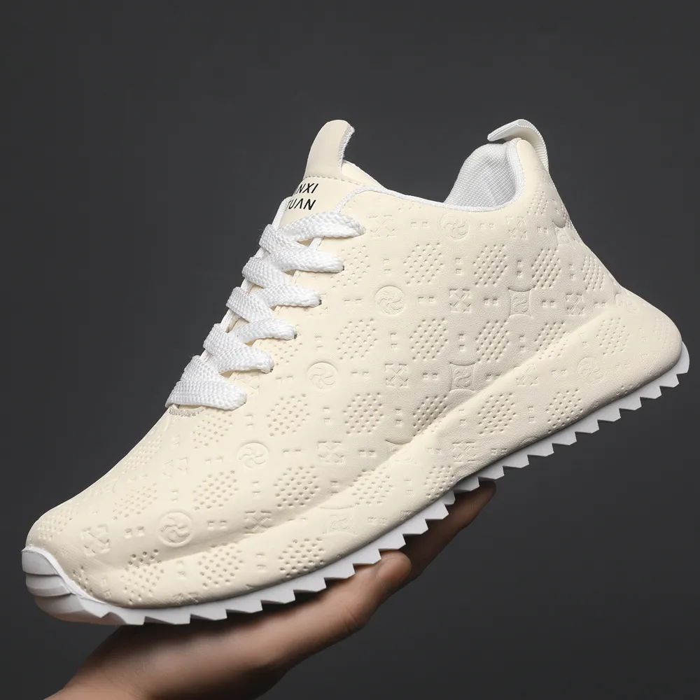Men's Casual Sports Running Shoes - High-End Trendy Lace-Up Fashion Sneakers for Autumn Winter - Personalized Dad Shoes thumbnail 2