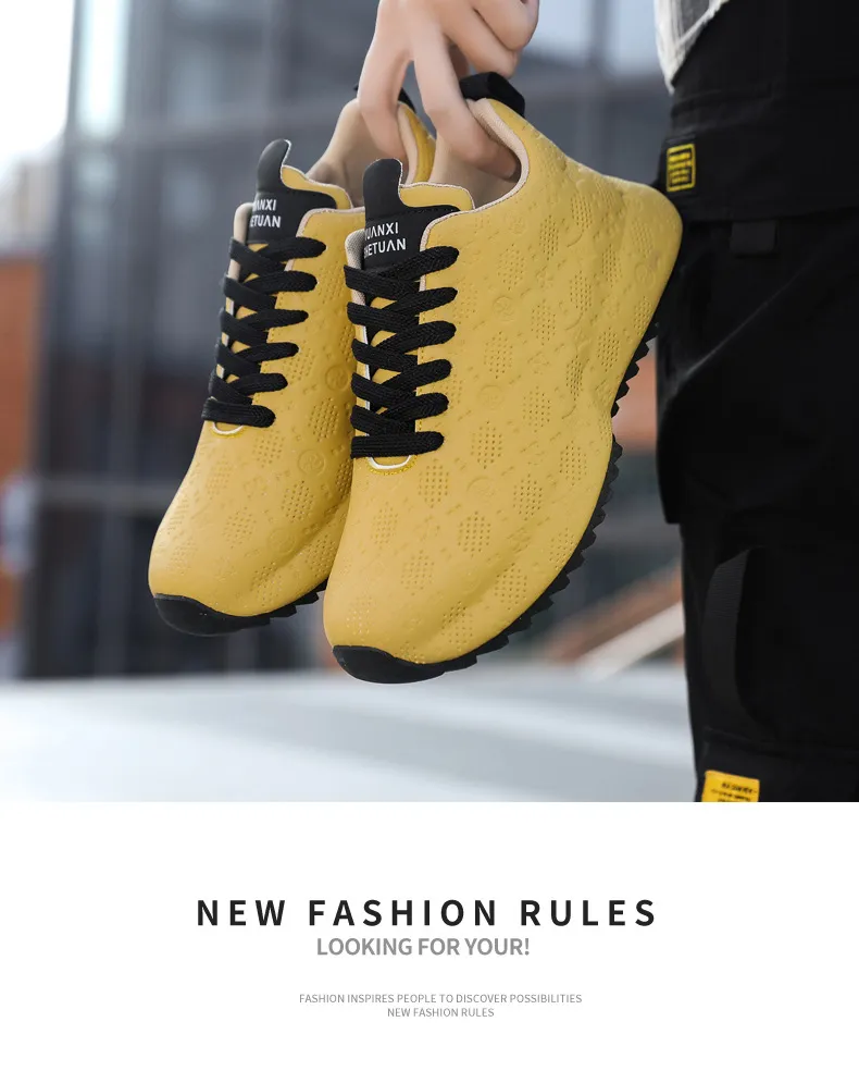 Men's Casual Sports Running Shoes - High-End Trendy Lace-Up Fashion Sneakers for Autumn Winter - Personalized Dad Shoes showcase 17