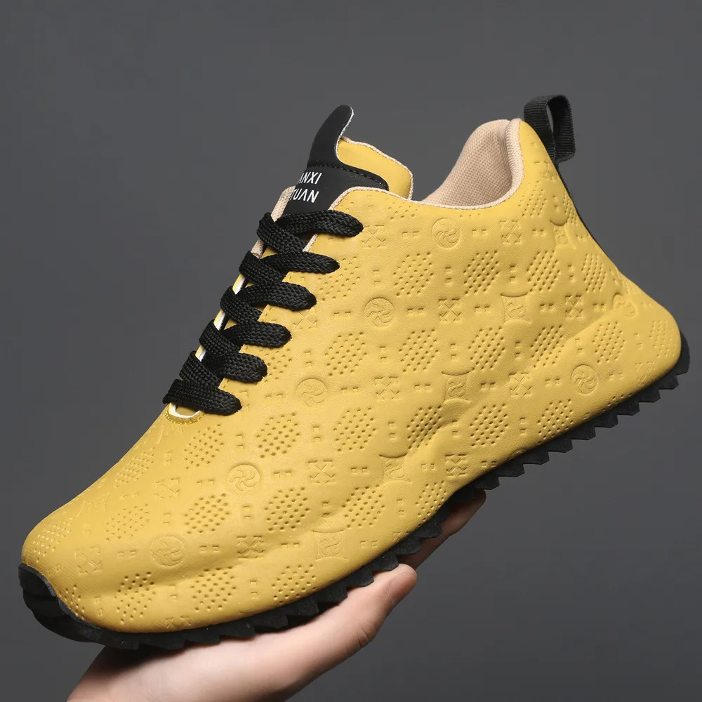 Men's Casual Sports Running Shoes - High-End Trendy Lace-Up Fashion Sneakers for Autumn Winter - Personalized Dad Shoes thumbnail 1