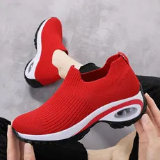 Men's Breathable Mesh Sports Shoes - Large Size Spring Outdoor Casual Fly-Knit Sock Sneakers for Running, Walking, Training showcase 7