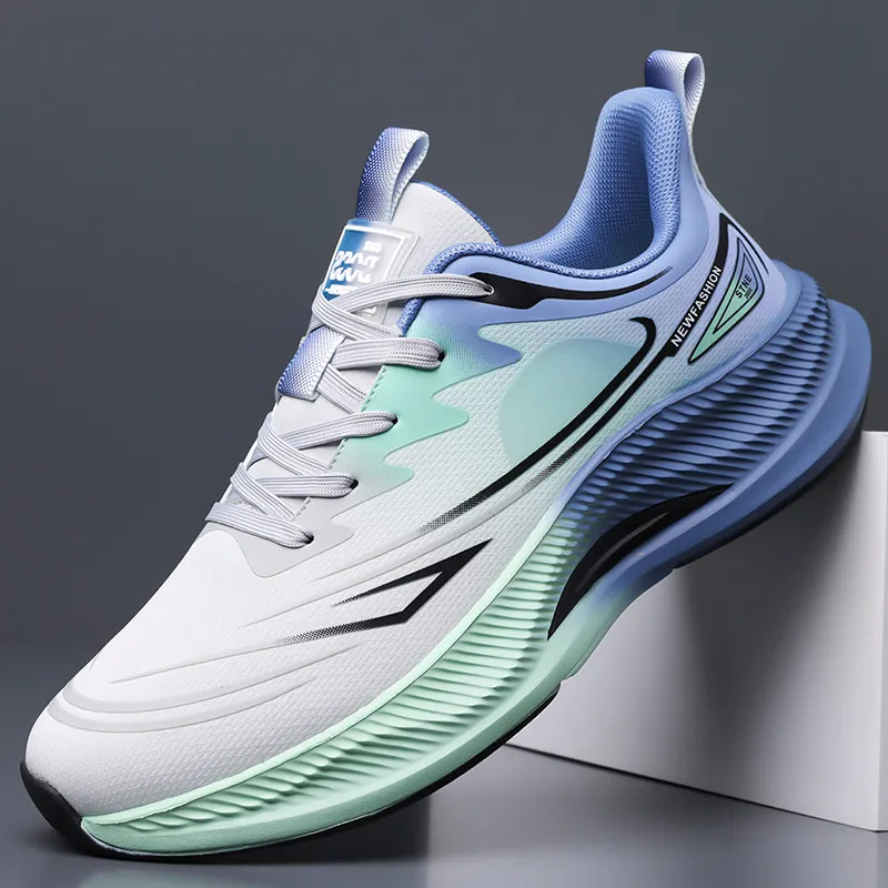 Men's Running Shoes - Lightweight Athletic Sneakers for Sports, Casual Walking, and Training - Shock Absorbing, Soft Sole, Fashionable Design - Perfect for Autumn thumbnail 1