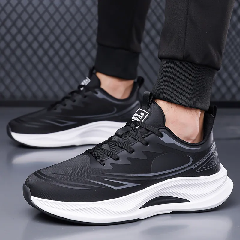 Men's Running Shoes - Lightweight Athletic Sneakers for Sports, Casual Walking, and Training - Shock Absorbing, Soft Sole, Fashionable Design - Perfect for Autumn thumbnail 4
