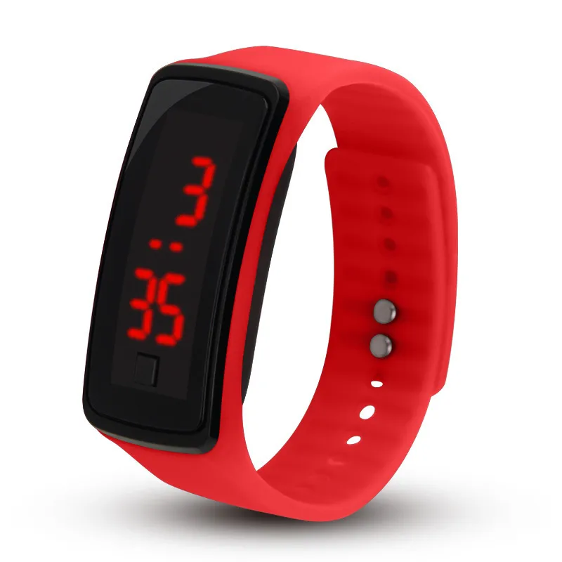 LED Bracelet Watch for Kids, Teens, Students - Silicone Digital Wristwatch for Sports, Exams, Silent Time - Unisex Electronic Watch thumbnail 3