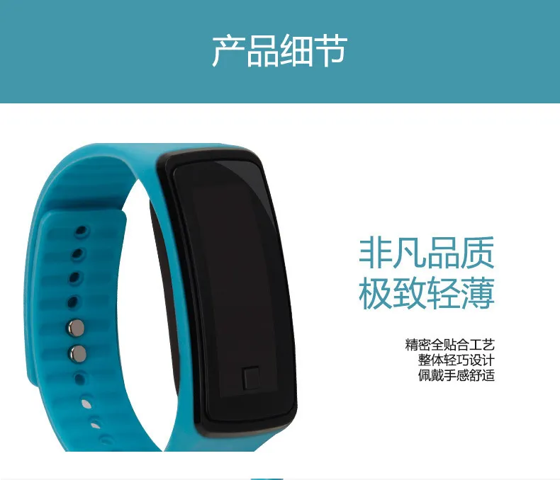 LED Bracelet Watch for Kids, Teens, Students - Silicone Digital Wristwatch for Sports, Exams, Silent Time - Unisex Electronic Watch showcase 2