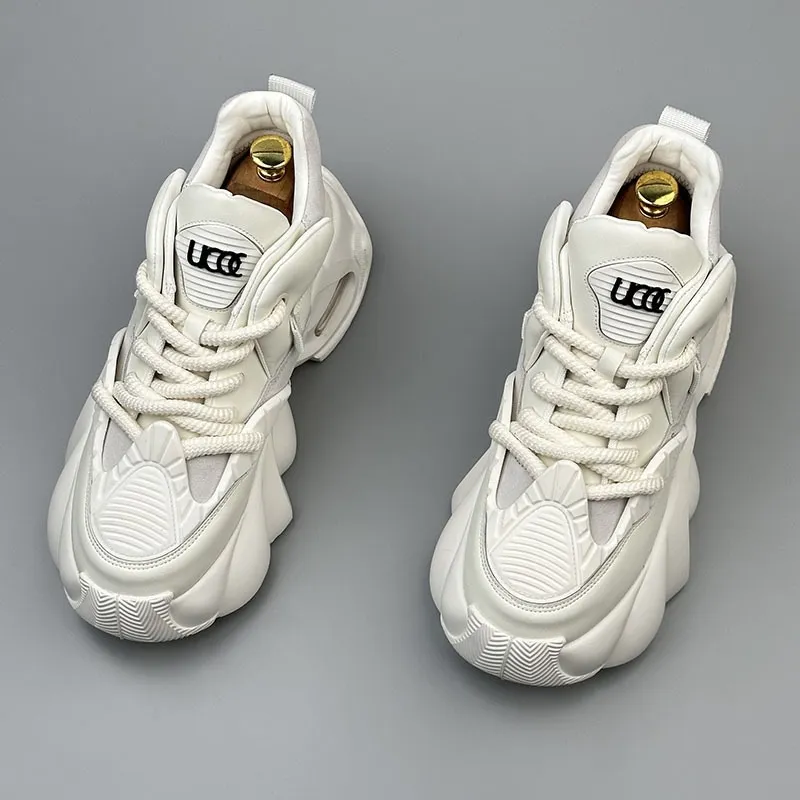 Men's Spring Casual Sneakers Comfortable Fashionable Skateboarding Shoes High Top Work Boots for Men showcase 15