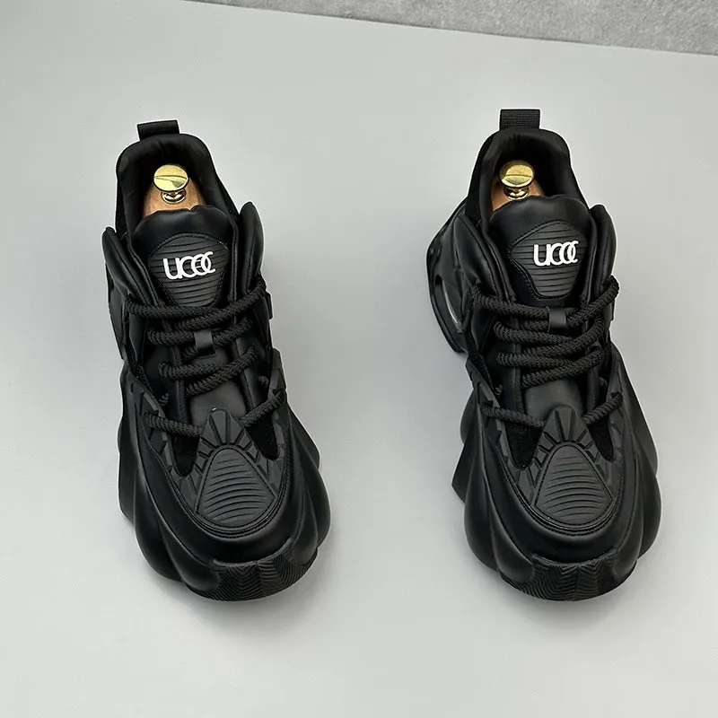 Men's Spring Casual Sneakers Comfortable Fashionable Skateboarding Shoes High Top Work Boots for Men showcase 11