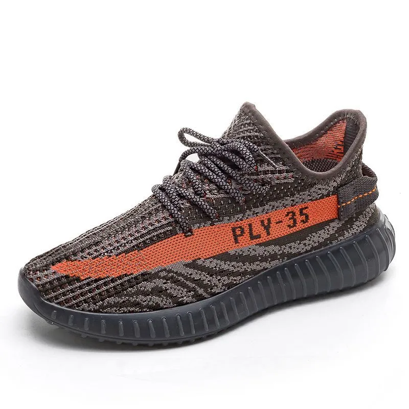 Men's Breathable Fly-Knit Mesh Running Shoes - Lightweight Sports Sneakers for Summer, Autumn - Casual Trendy Coconut Style thumbnail 5