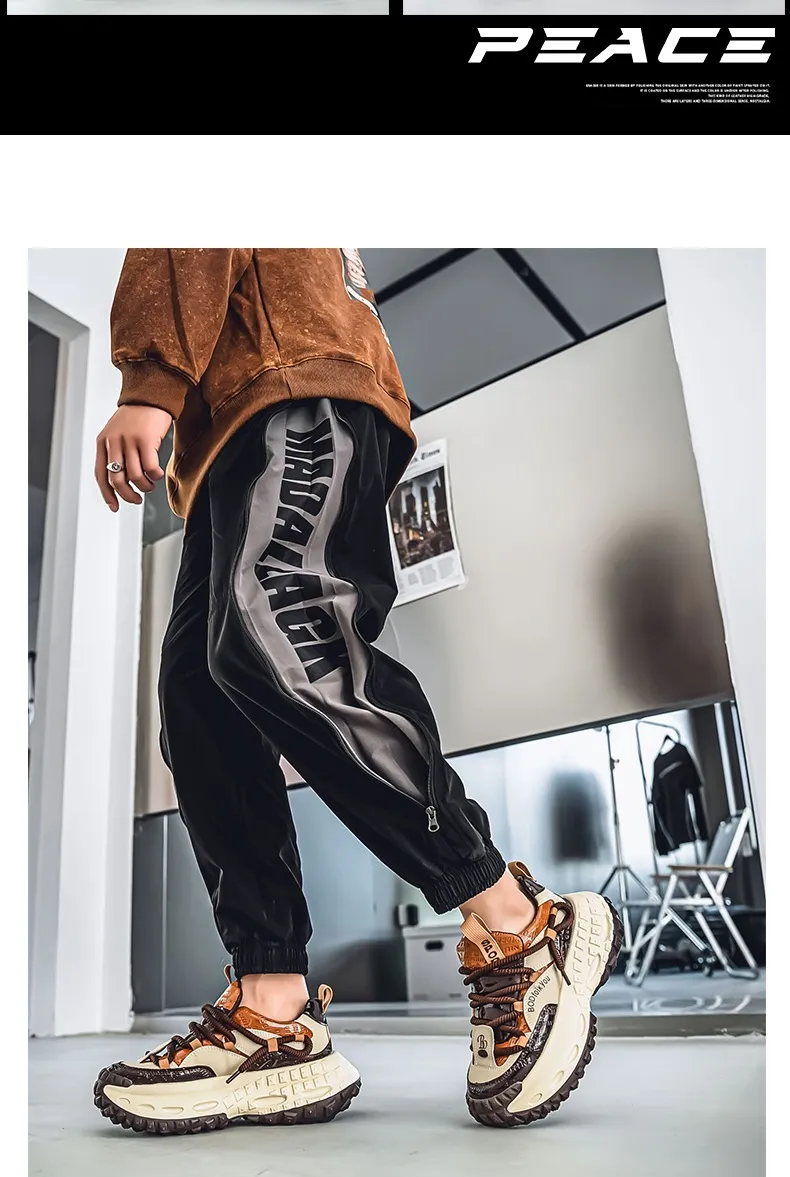 Men's Thick Sole Casual Sports Shoes - European Style Height Increasing Dad Sneakers for Spring/Summer 2025 showcase 11