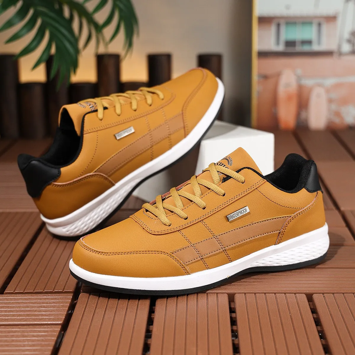Men's Lightweight Running Shoes Breathable Sneakers for Teenagers & Young Adults | Cross-Border Foreign Trade Summer Collection 2025 | Comfortable Athletic Board Shoes thumbnail 5