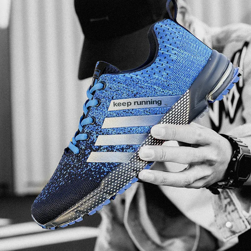 Men's Running Shoes Lightweight Breathable Mesh Sneakers Versatile Outdoor Sports Casual Shoes for Gym Training Walking thumbnail 1