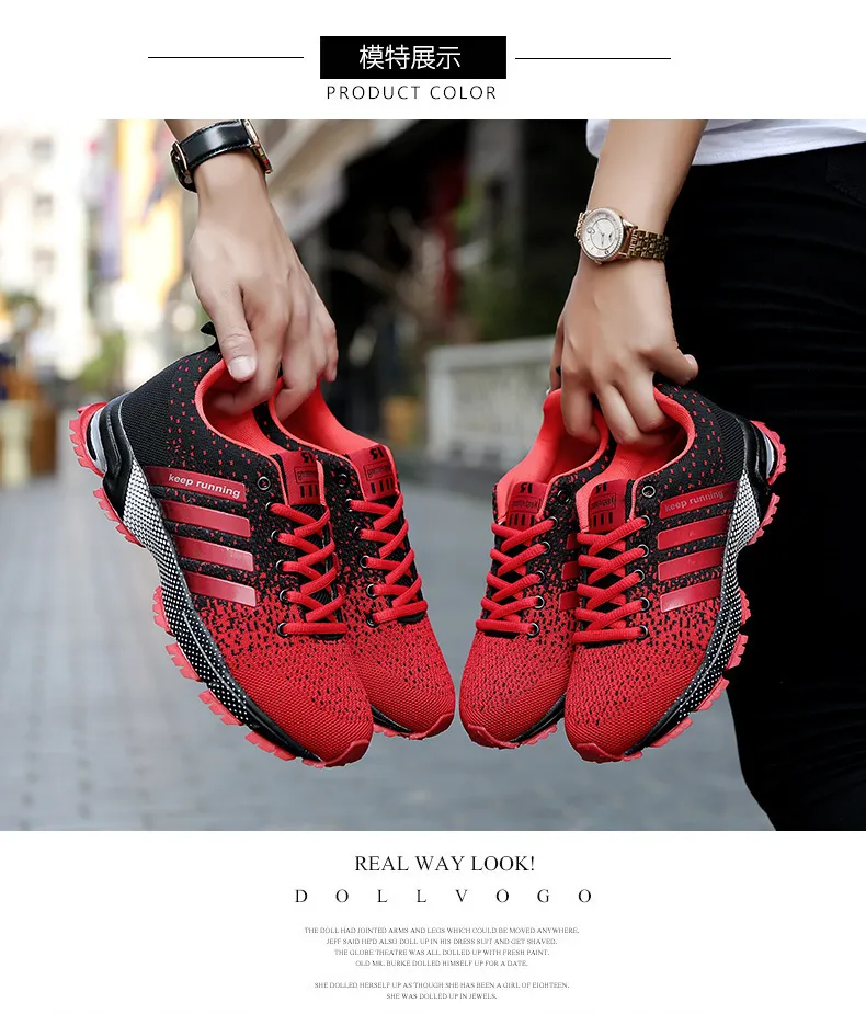 Men's Running Shoes Lightweight Breathable Mesh Sneakers Versatile Outdoor Sports Casual Shoes for Gym Training Walking showcase 3