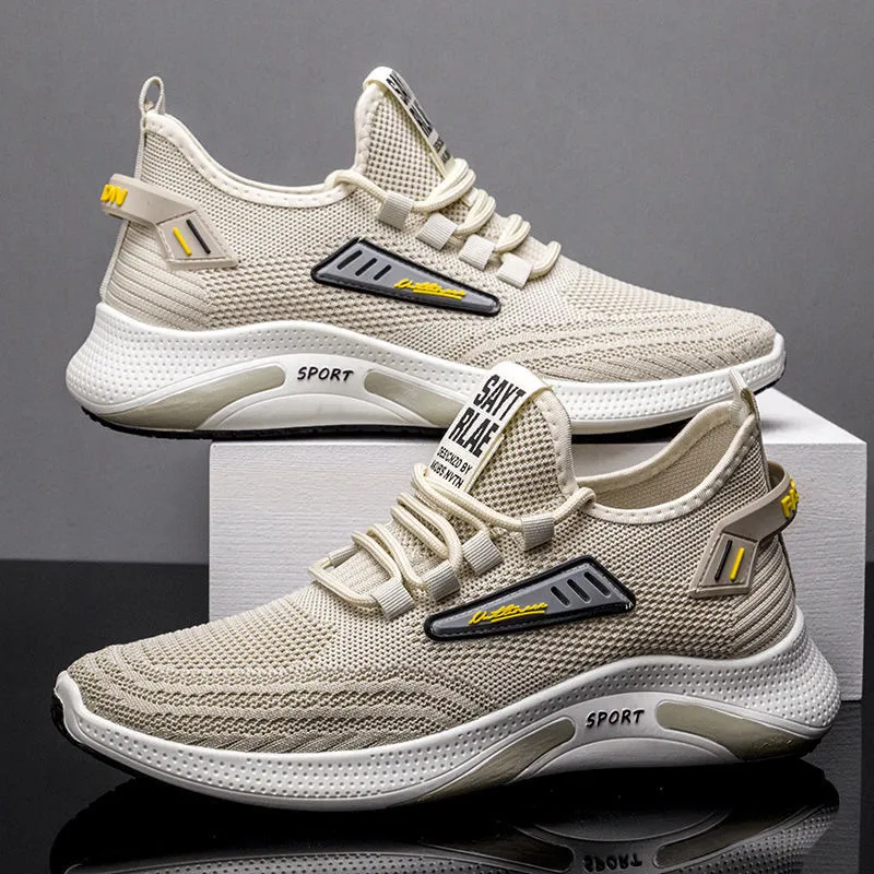 Men's Running Shoes - Lightweight Breathable Mesh Sneakers - Comfortable Soft Sole - Trendy Casual Sports Shoes for Men - Spring New Style thumbnail 1