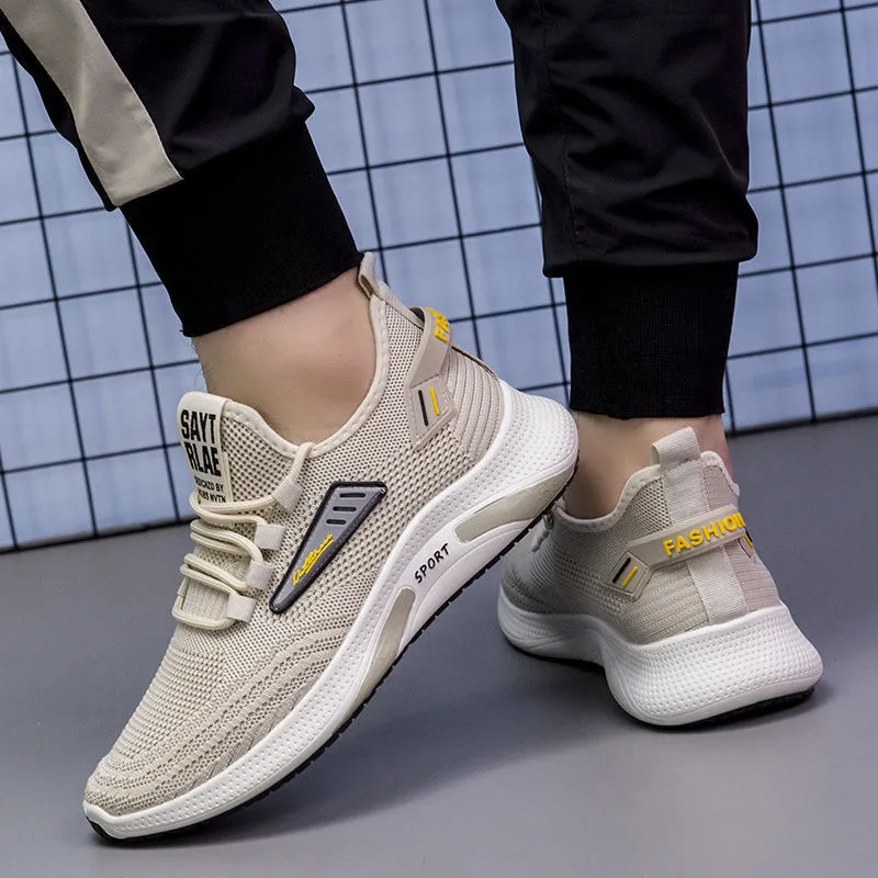 Men's Running Shoes - Lightweight Breathable Mesh Sneakers - Comfortable Soft Sole - Trendy Casual Sports Shoes for Men - Spring New Style thumbnail 3