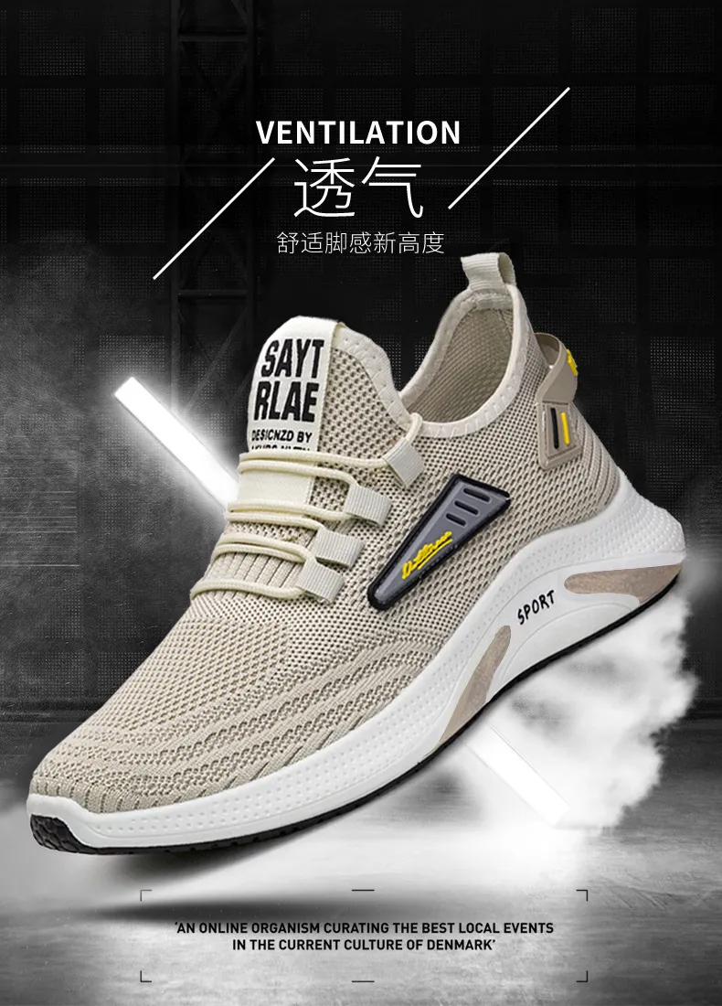 Men's Running Shoes - Lightweight Breathable Mesh Sneakers - Comfortable Soft Sole - Trendy Casual Sports Shoes for Men - Spring New Style showcase 10