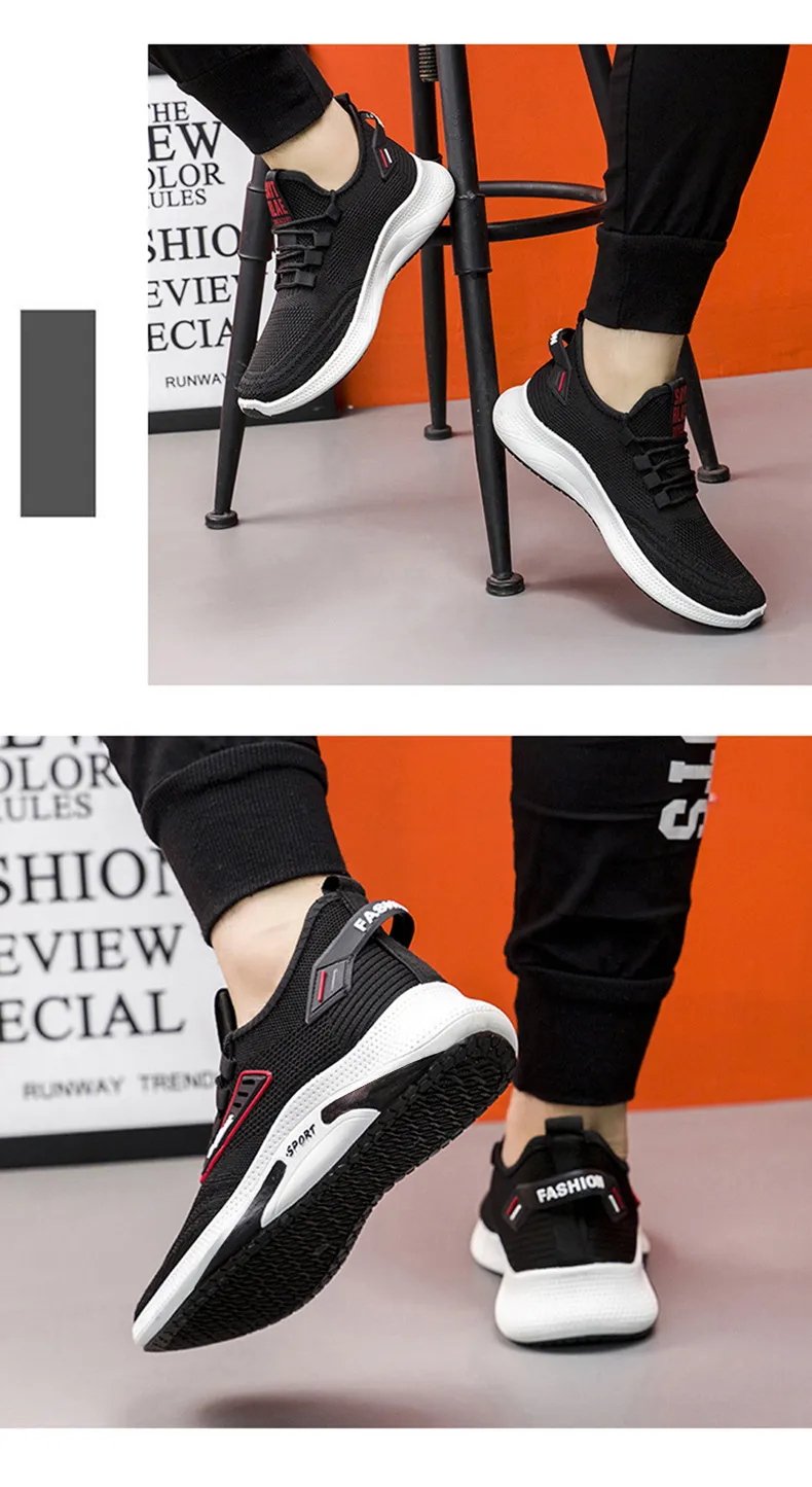 Men's Running Shoes - Lightweight Breathable Mesh Sneakers - Comfortable Soft Sole - Trendy Casual Sports Shoes for Men - Spring New Style showcase 17