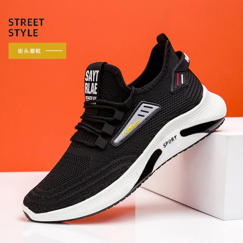 Men's Running Shoes - Lightweight Breathable Mesh Sneakers - Comfortable Soft Sole - Trendy Casual Sports Shoes for Men - Spring New Style thumbnail 4