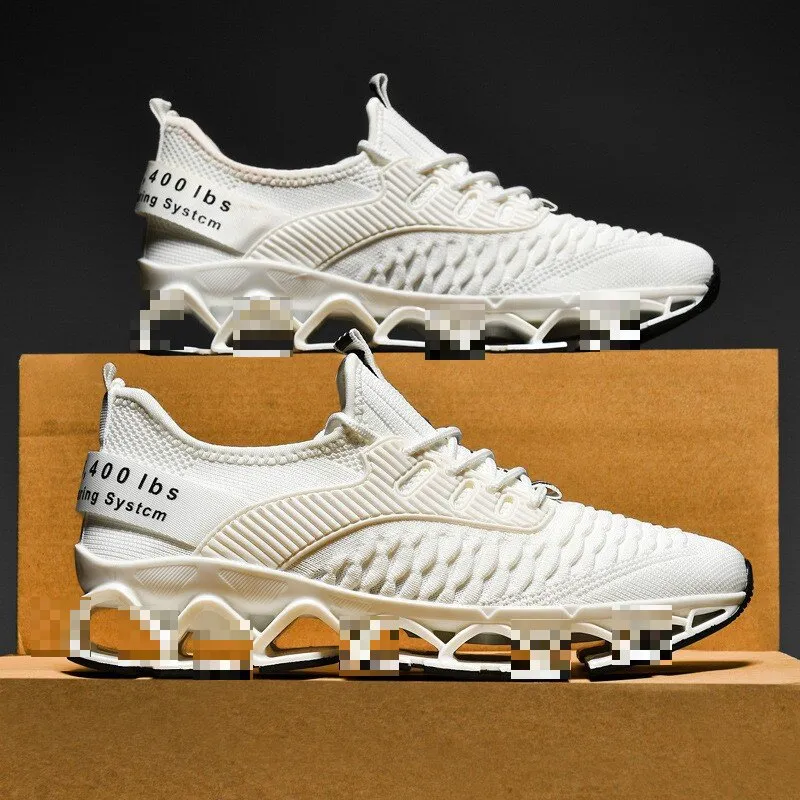 Men's Blade Running Shoes Breathable Mesh Sneakers Lightweight Casual Walking Athletic Shoes Plus Size Trendy Cross-border Footwear for Men thumbnail 6
