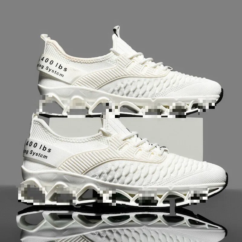 Men's Blade Running Shoes Breathable Mesh Sneakers Lightweight Casual Walking Athletic Shoes Plus Size Trendy Cross-border Footwear for Men thumbnail 4