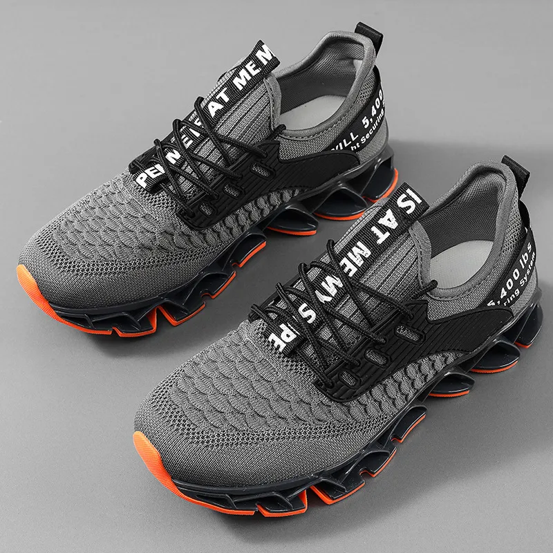 Men's Blade Running Shoes Breathable Mesh Sneakers Lightweight Casual Walking Athletic Shoes Plus Size Trendy Cross-border Footwear for Men showcase 2