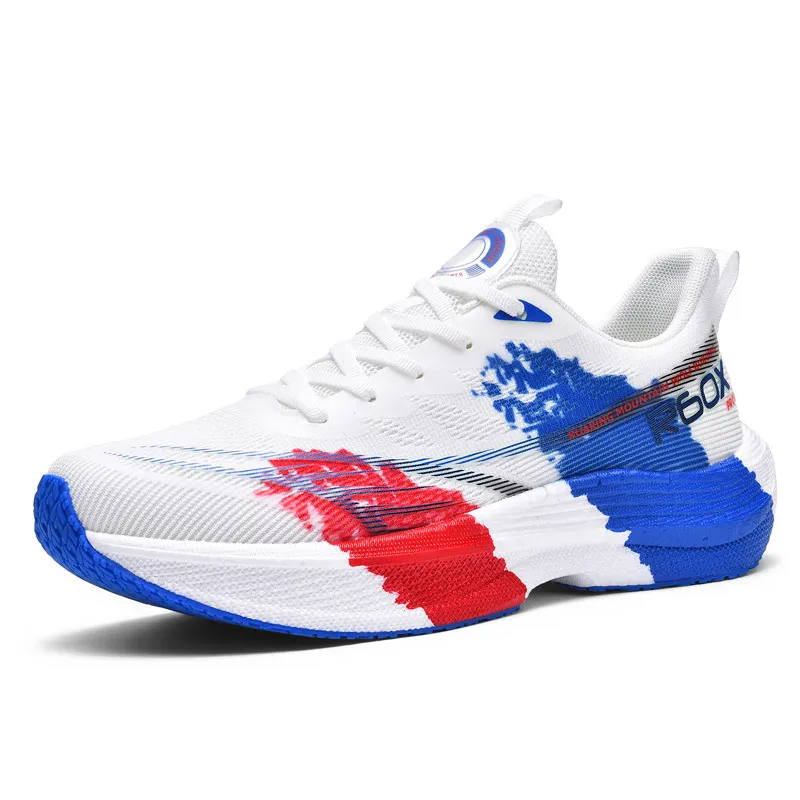 Men's Extra Large Running Shoes Lightweight Shock Absorbing Rebound Sneakers Breathable Mesh Outdoor Jogging Athletic Footwear Cross-Border Style thumbnail 7