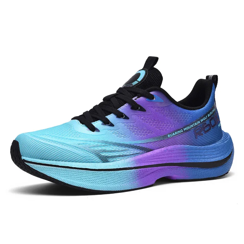 Men's Extra Large Running Shoes Lightweight Shock Absorbing Rebound Sneakers Breathable Mesh Outdoor Jogging Athletic Footwear Cross-Border Style thumbnail 8