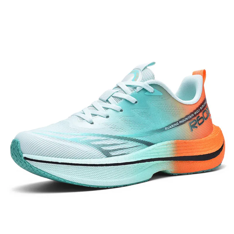 Men's Extra Large Running Shoes Lightweight Shock Absorbing Rebound Sneakers Breathable Mesh Outdoor Jogging Athletic Footwear Cross-Border Style thumbnail 5
