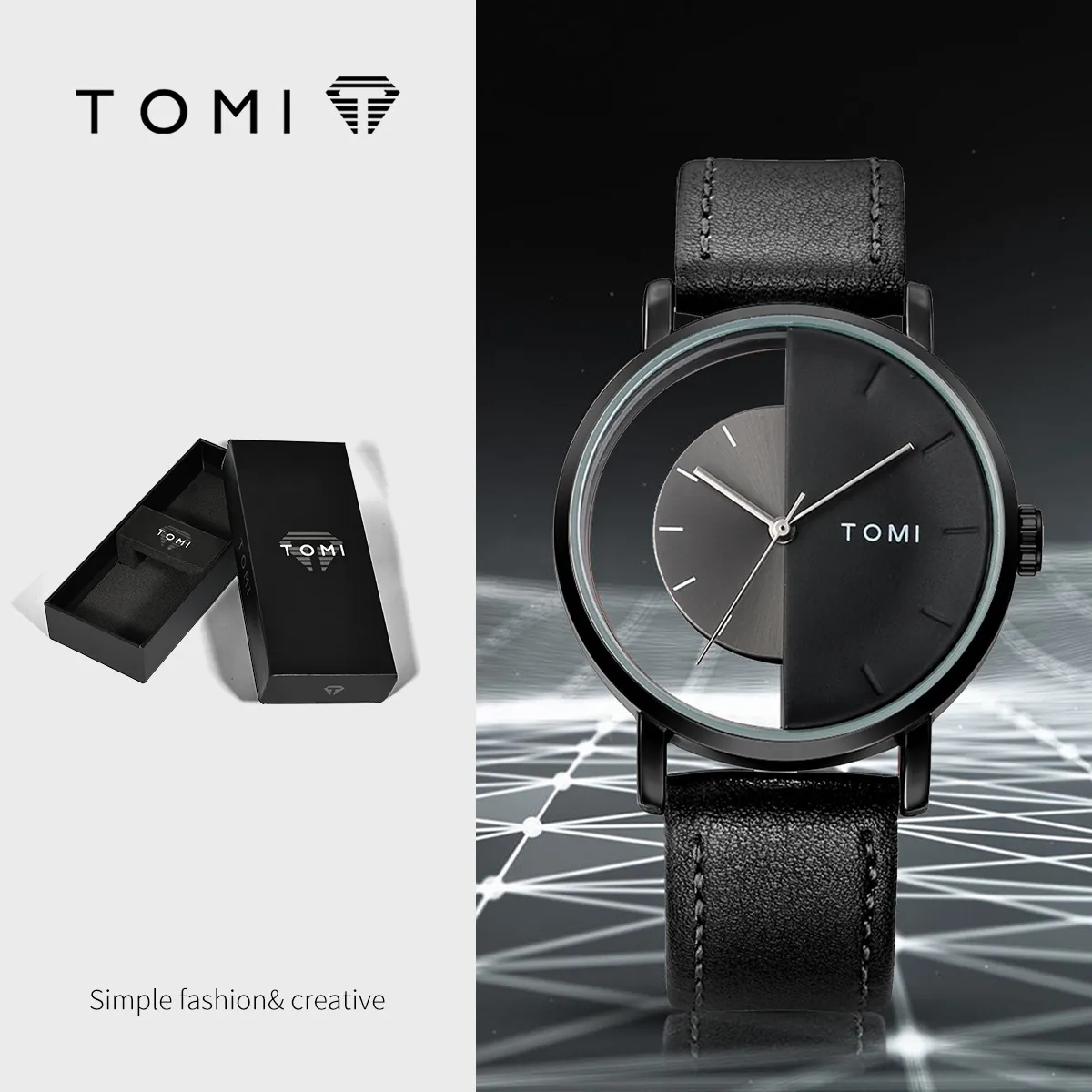 TOMI Women's Hollow Design Quartz Watch - Korean Style Casual Fashion Wristwatch for Ladies and Girls thumbnail 7