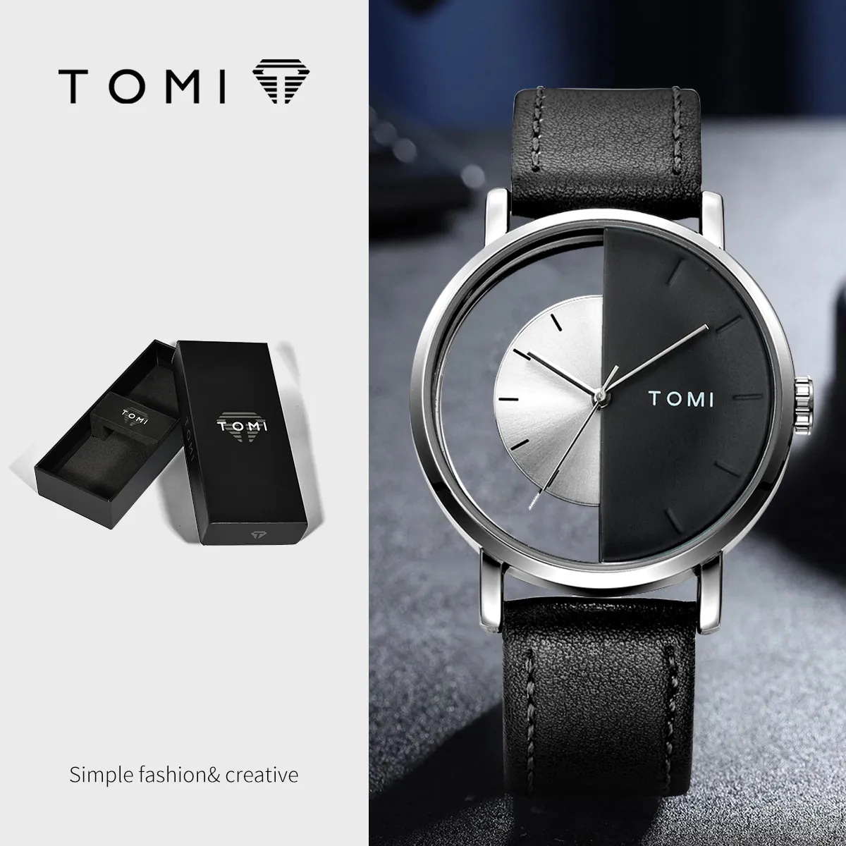 TOMI Women's Hollow Design Quartz Watch - Korean Style Casual Fashion Wristwatch for Ladies and Girls thumbnail 6