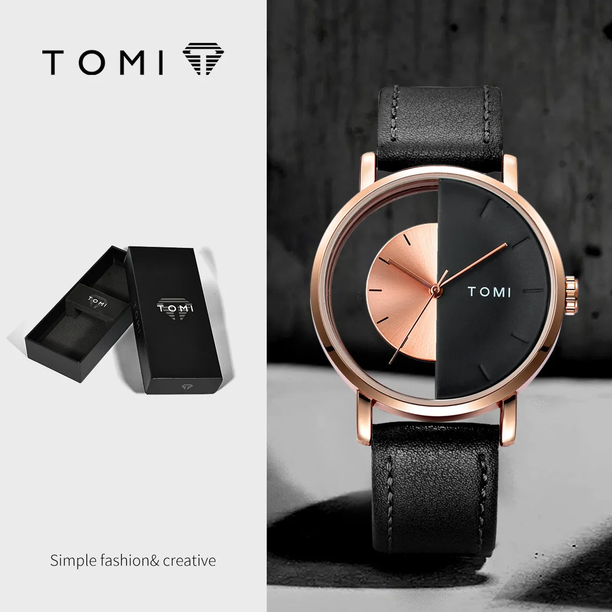 TOMI Women's Hollow Design Quartz Watch - Korean Style Casual Fashion Wristwatch for Ladies and Girls thumbnail 8