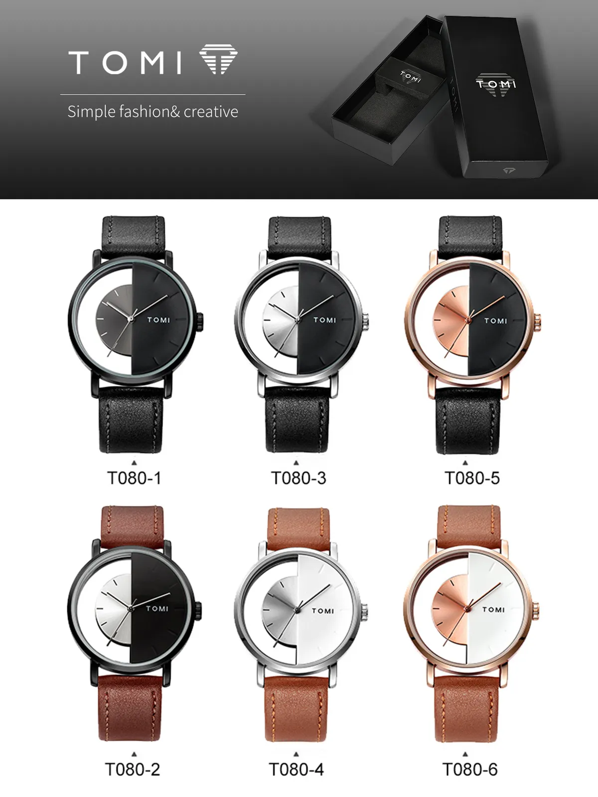 TOMI Women's Hollow Design Quartz Watch - Korean Style Casual Fashion Wristwatch for Ladies and Girls showcase 4