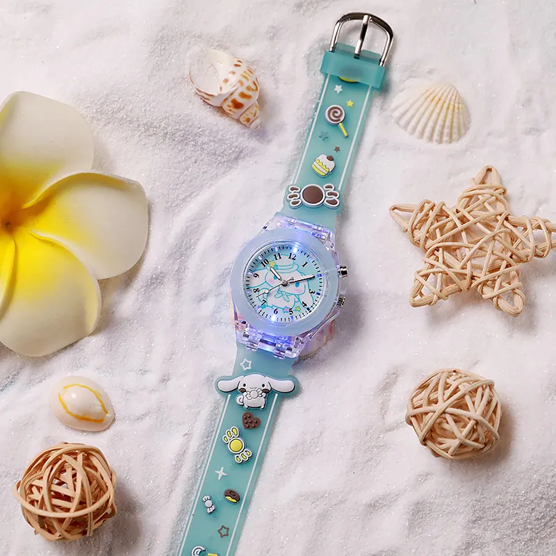 Kids Cartoon Silicone Watch - Cute Luminous Quartz Wristwatch for Boys and Girls - Fun Party Favors and Children's Gifts thumbnail 4
