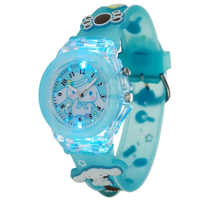 Kids Cartoon Silicone Watch - Cute Luminous Quartz Wristwatch for Boys and Girls - Fun Party Favors and Children's Gifts thumbnail 5