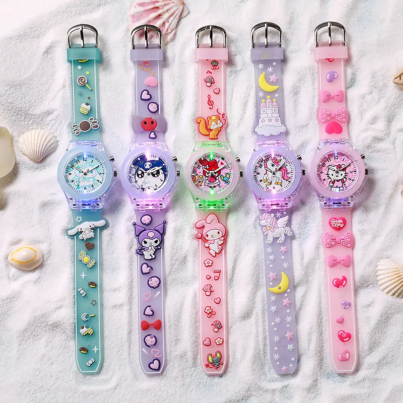 Kids Cartoon Silicone Watch - Cute Luminous Quartz Wristwatch for Boys and Girls - Fun Party Favors and Children's Gifts thumbnail 3